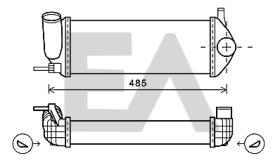 ElectroAuto 36A60039 - INTERCOOLER->APLICACION ORIGINAL RE