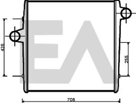 ElectroAuto 36A70001 - INTERCOOLER->APLICACION ORIGINAL TE