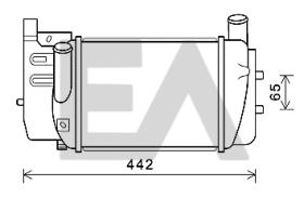 ElectroAuto 36A71005 - INTERCOOLER->APLICACION ORIGINAL TO