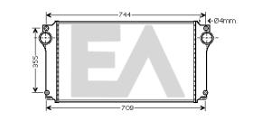 ElectroAuto 36A71008 - INTERCOOLER->APLICACION ORIGINAL TO