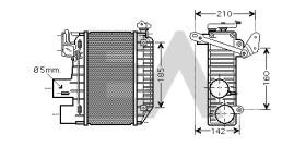 ElectroAuto 36A71009 - INTERCOOLER->APLICACION ORIGINAL TO