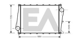 ElectroAuto 36A76001 - INTERCOOLER->APLICACION ORIGINAL VO