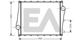 ElectroAuto 36A76002 - INTERCOOLER VOLVO