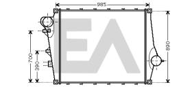 ElectroAuto 36A76004 - INTERCOOLER->APLICACION ORIGINAL VO