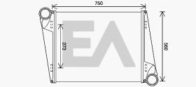 ElectroAuto 36A76007 - INTERCOOLER->APLICACION ORIGINAL VO