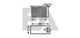 ElectroAuto 36A77008 - INTERCOOLER->APLICACION ORIGINAL AU