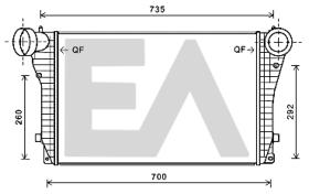 ElectroAuto 36A77009 - INTERCOOLER VOLKSWAGEN