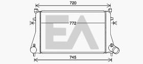 ElectroAuto 36A77017 - INTERCOOLER->APLICACION ORIGINAL AU