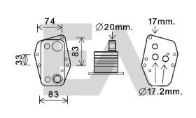 ElectroAuto 37G07018 - RADIADOR ACEITE BMW