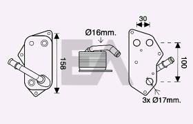 ElectroAuto 37G07021 - RADIADOR ACEITE->APLICACION ORIGINA