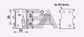 ElectroAuto 37G07023 - RADIADOR ACEITE->APLICACION ORIGINA