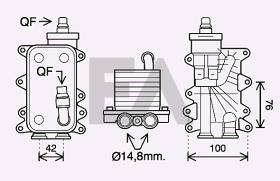 ElectroAuto 37G07024 - RADIADOR ACEITE->APLICACION ORIGINA