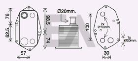 ElectroAuto 37G07025 - RADIADOR ACEITE BMW