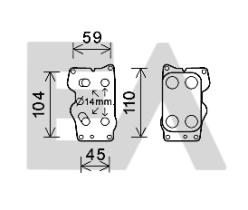 ElectroAuto 37G10005 - RADIADOR ACEITE VOLVO