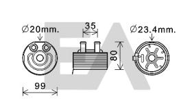 ElectroAuto 37G18001 - RADIADOR ACEITE->APLICACION ORIGINA