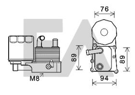 ElectroAuto 37G22002 - RADIADOR ACEITE FORD