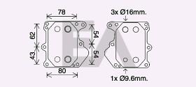  37G22006 - RADIADOR ACEITE FORD