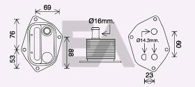 ElectroAuto 37G28009 - RADIADOR ACEITE KIA