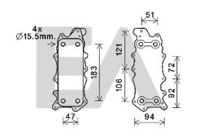  37G50031 - RADIADOR ACEITE MERCEDES BENZ