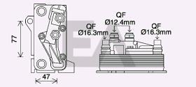 ElectroAuto 37G50037 - RADIADOR ACEITE->APLICACION ORIGINA