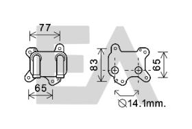 ElectroAuto 37G54008 - RADIADOR ACEITE VAUXHALL
