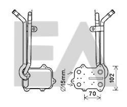 ElectroAuto 37G77022 - RADIADOR ACEITE->APLICACION ORIGINA