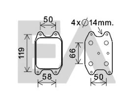 ElectroAuto 37G77027 - RADIADOR ACEITE->APLICACION ORIGINA