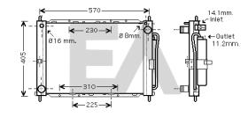 ElectroAuto 38F18001 - MODULO CONDENSADOR/RADIADOR->APLICA