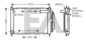 ElectroAuto 38F18002 - MODULO CONDENSADOR/RADIADOR->APLICA