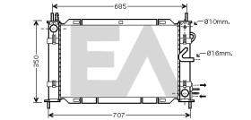 ElectroAuto 38F22001 - MODULO CONDENSADOR/RADIADOR->APLICA