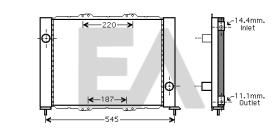 ElectroAuto 38F60002 - MODULO CONDENSADOR/RADIADOR->APLICA