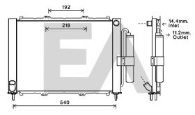 ElectroAuto 38F60004 - MODULO CONDENSADOR/RADIADOR->APLICA