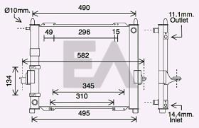 ElectroAuto 38F60007 - MODULO CONDENSADOR/RADIADOR->APLICA