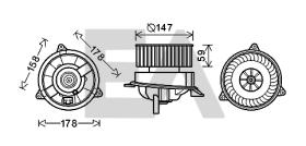 ElectroAuto 42A22001 - TURBINA HABITACULO FORD