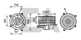 ElectroAuto 42A50018 - TURBINA HABITACULO MERCEDES BENZ
