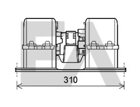 ElectroAuto 42A76001 - TURBINA HABITACULO VOLVO