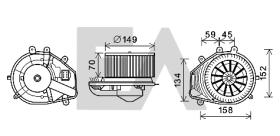 ElectroAuto 42A77010 - TURBINA HABITACULO VOLKSWAGEN