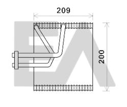 ElectroAuto 43B14003 - EVAPORADOR->APLICACION ORIGINAL CHE