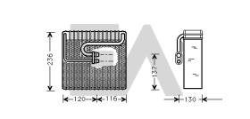 ElectroAuto 43B20001 - EVAPORADOR->APLICACION ORIGINAL DAE