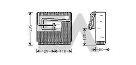 ElectroAuto 43B20003 - EVAPORADOR->APLICACION ORIGINAL DAE