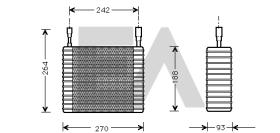 ElectroAuto 43B22003 - EVAPORADOR->APLICACION ORIGINAL FOR