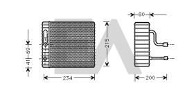 ElectroAuto 43B22005 - EVAPORADOR->APLICACION ORIGINAL FOR