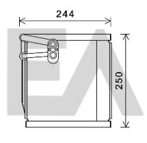 ElectroAuto 43B36002 - EVAPORADOR->APLICACION ORIGINAL KIA