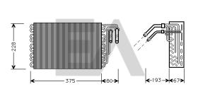 ElectroAuto 43B50003 - EVAPORADOR->APLICACION ORIGINAL MER