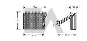 ElectroAuto 43B50004 - EVAPORADOR->APLICACION ORIGINAL MER