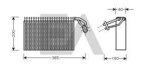 ElectroAuto 43B50006 - EVAPORADOR->APLICACION ORIGINAL MER