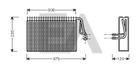 ElectroAuto 43B50009 - EVAPORADOR->APLICACION ORIGINAL MER