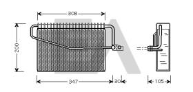 43B50015 - EVAPORADOR MERCEDES BENZ
