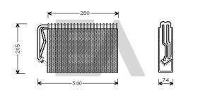  43B54002 - EVAPORADOR VAUXHALL