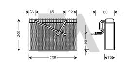  43B54003 - EVAPORADOR VAUXHALL